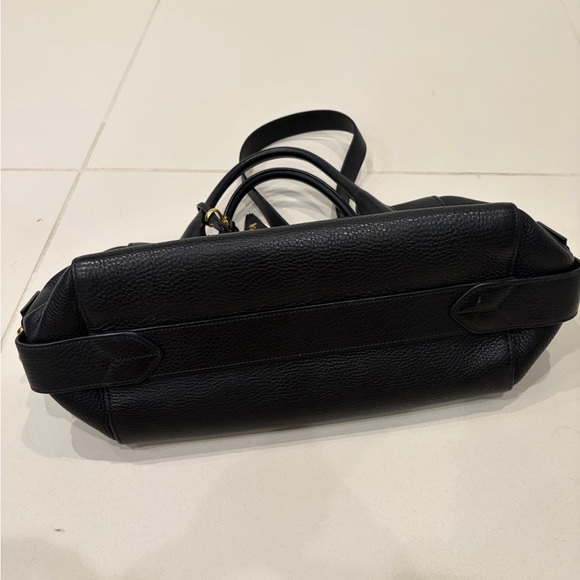 Prada Black Leather Shoulder Bag with Gold Accents - Picture 12 of 14